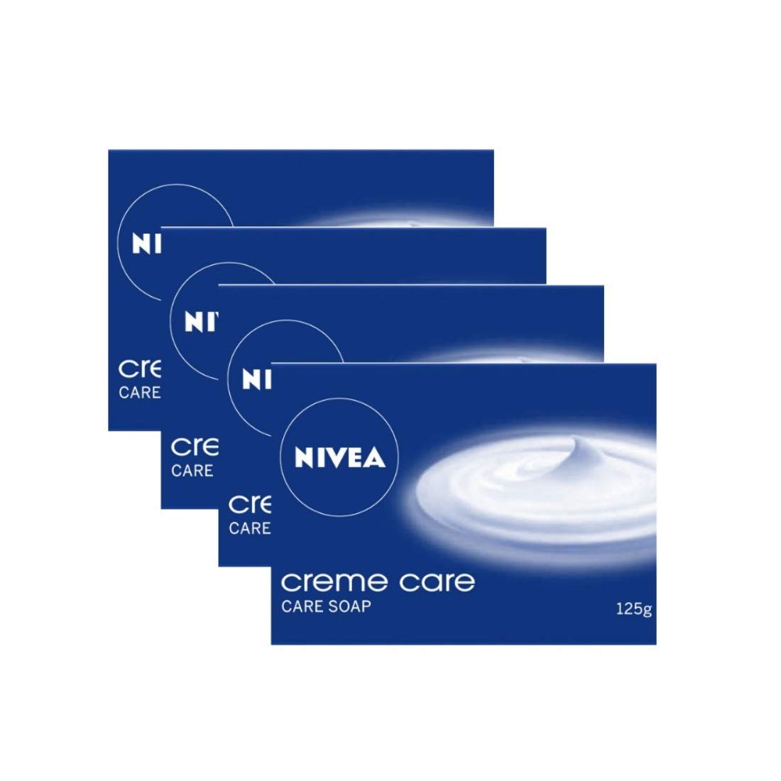 NIVEA Soap, Creme Care, 125g (Pack of 4)