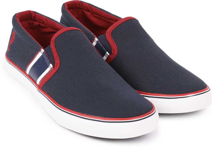 Slip On Sneakers For Men  (Navy)