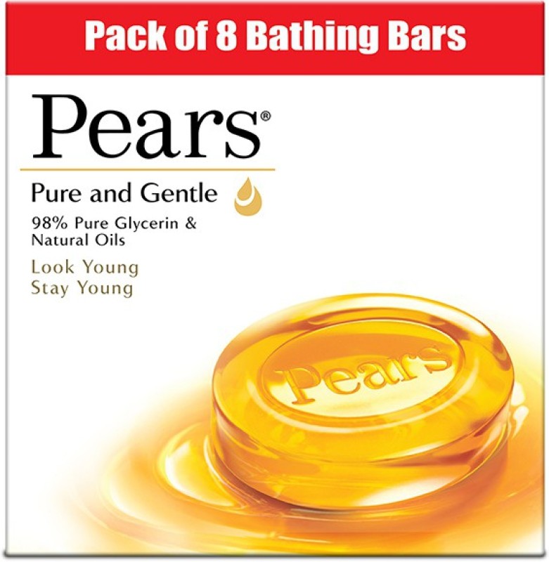 Pears Pure & Gentle Bathing Bar(8 X 125 G)