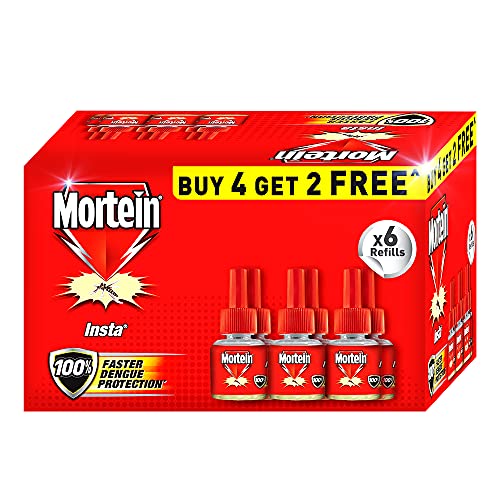 Mortein Mosquito Killer Liquid Vaporizer Refill – Buy 4, Get 2 Free Pack