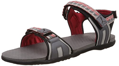 Puma Men’S Zoomdp Steel Grey, Grey Violet And High Risk Red Athletic And Outdoor Sandals – 5 Uk/India (38 Eu) (18937805)